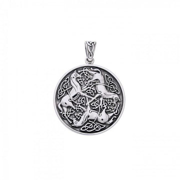 Celtic Knotwork Horse Pendant TPD3045 - Jewelry